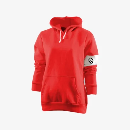 Womens Fleece Hoodie red