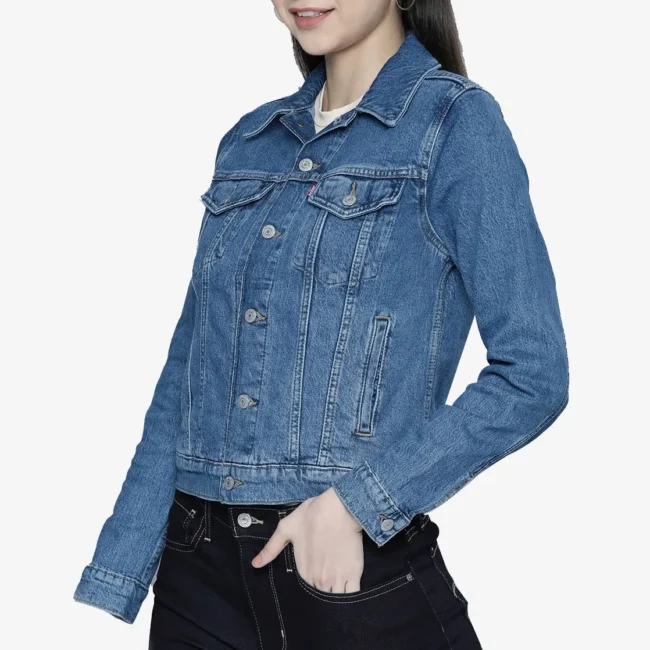 Women Blue Denim Jacket
