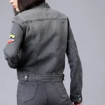 Women Grey Denim Jacket