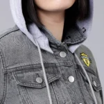 Women Grey Denim Jacket