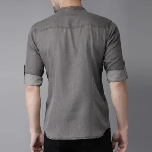 Grey Denim Shirt