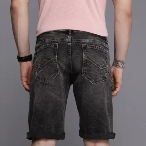 Men Slim Fit Denim Shorts