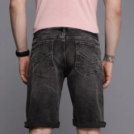 Men Slim Fit Denim Shorts