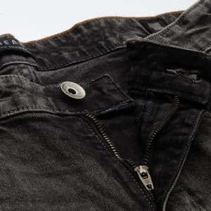 Men Grey Melange Slim Fit Denim Shorts