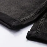 Men Grey Melange Slim Fit Denim Shorts