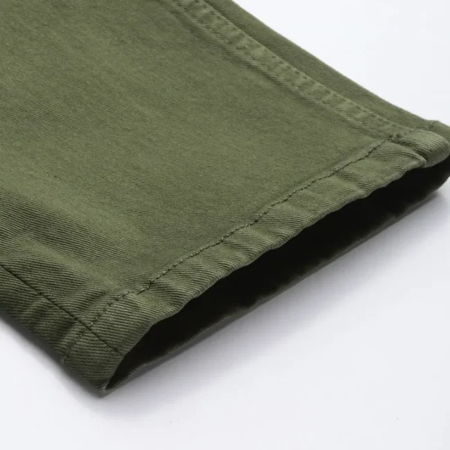 Men Olive Green Jeans