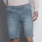 Men Slim Fit Denim Shorts