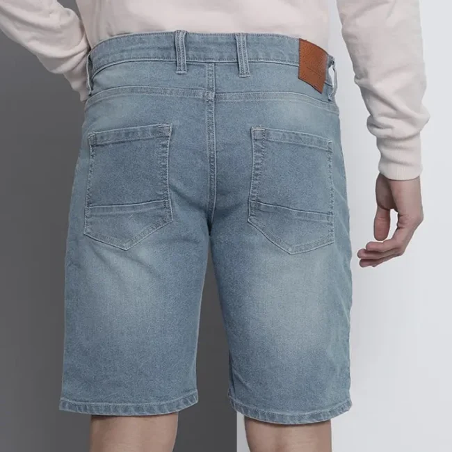 Slim Fit Denim Shorts