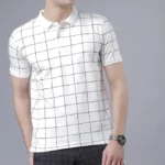 Casual Checked Polo Tshirt