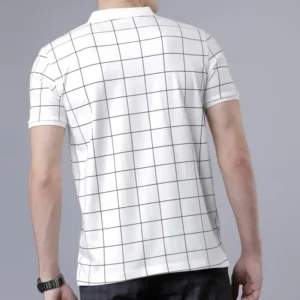 Casual Checked Polo Tshirt