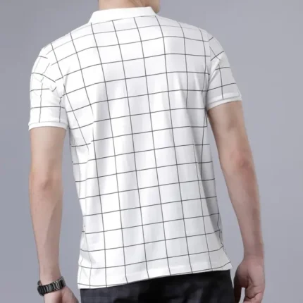 Casual Checked Polo Tshirt