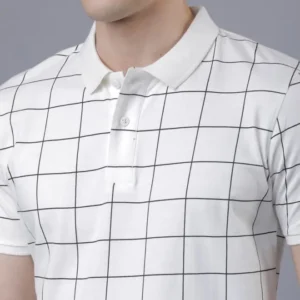 Checked Polo Tshirt
