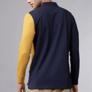 mens Colourblocked Polo Tshirt
