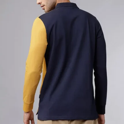 mens Colourblocked Polo Tshirt