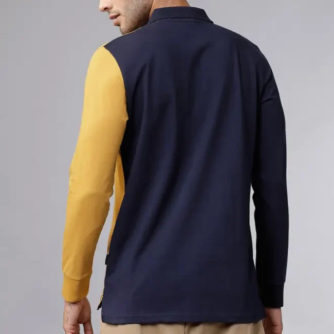 mens Colourblocked Polo Tshirt