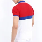 Red Colorblocked Polo