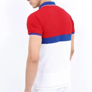 Red Colorblocked Polo