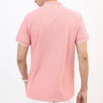Pink Solid Polo Tshirt