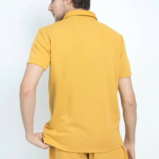 Solid Casual Polo Tshirt