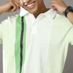 Polo Shirt With Colour Blocking