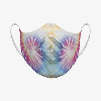 Sublimated Pastel Spirals Mask
