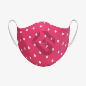 Sublimated Pink Polka Dots Mask
