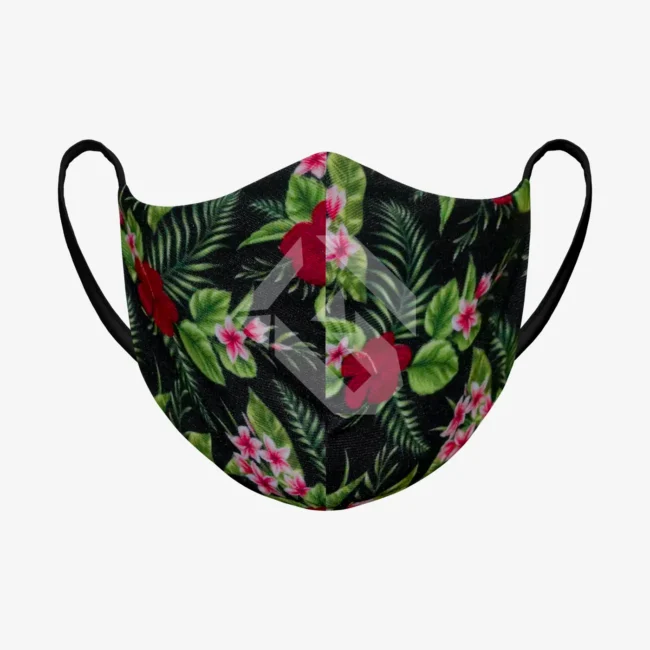 Sublimated Tropical Estate Face Mask