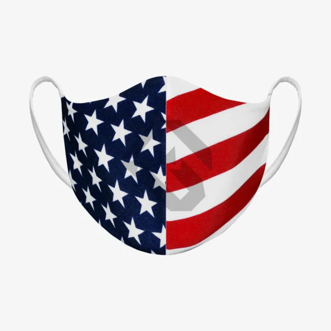 Sublimated Usa Face Mask