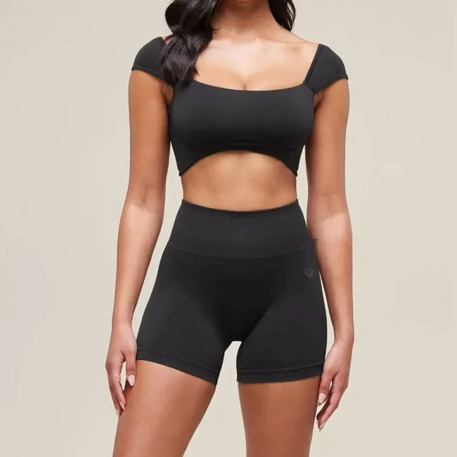 Sculpt Cap Sleeve Bra and gym short